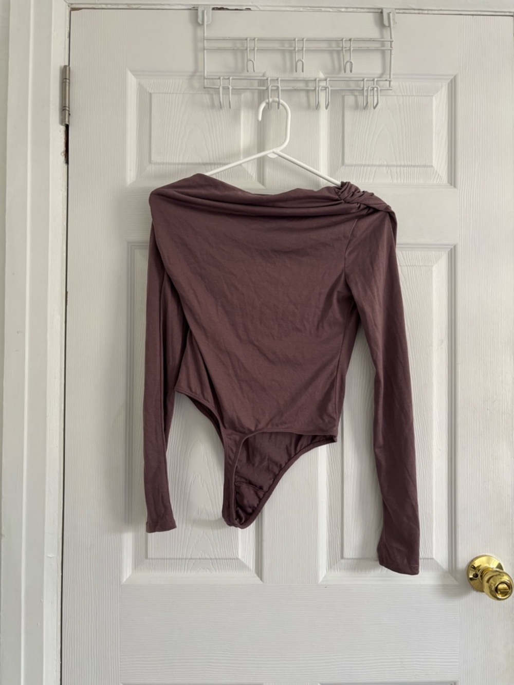 Urban Outfitters Asymmetric One-Shoulder Long Sleeve Bodysuit